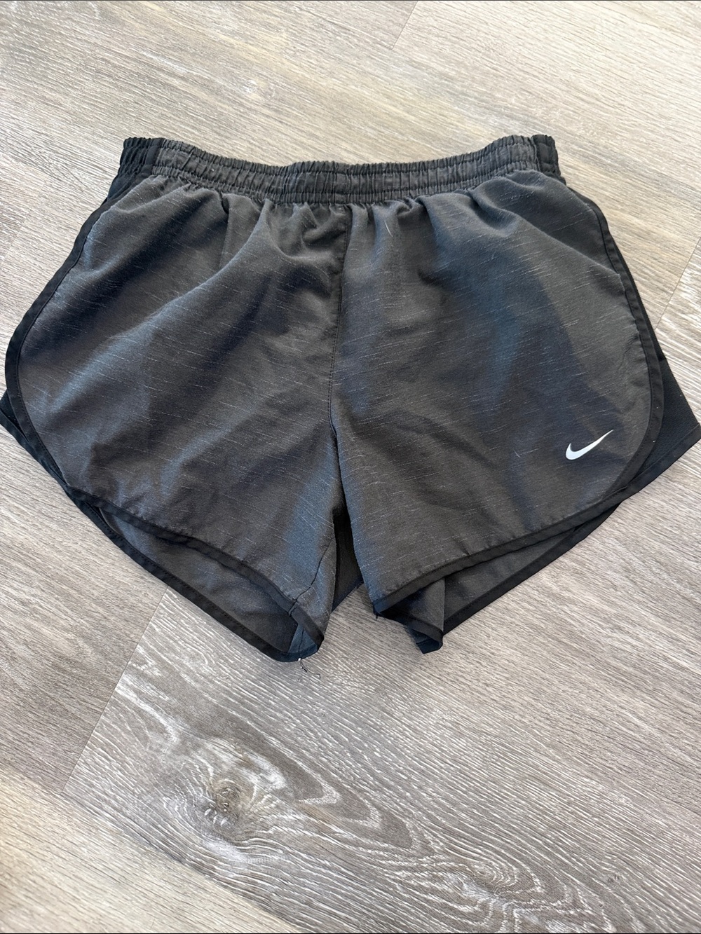 Nike Black Girls' Athletic Shorts with White Swoosh